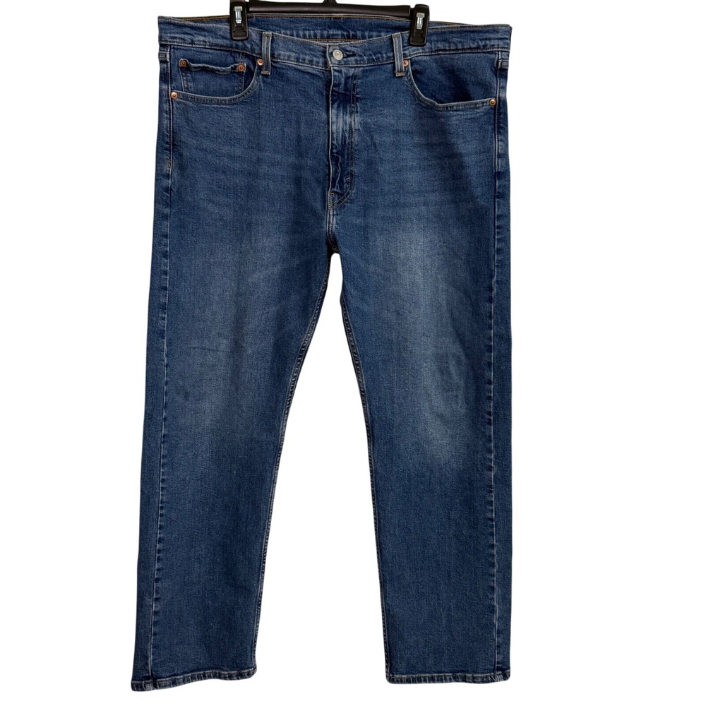 Levi's‎ 505 Regular Straight 40x30 Men's Medium Wash Denim Blue Jeans Zip